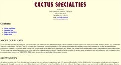 Desktop Screenshot of cactusspecialties.com